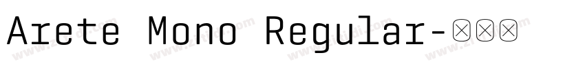 Arete Mono Regular字体转换